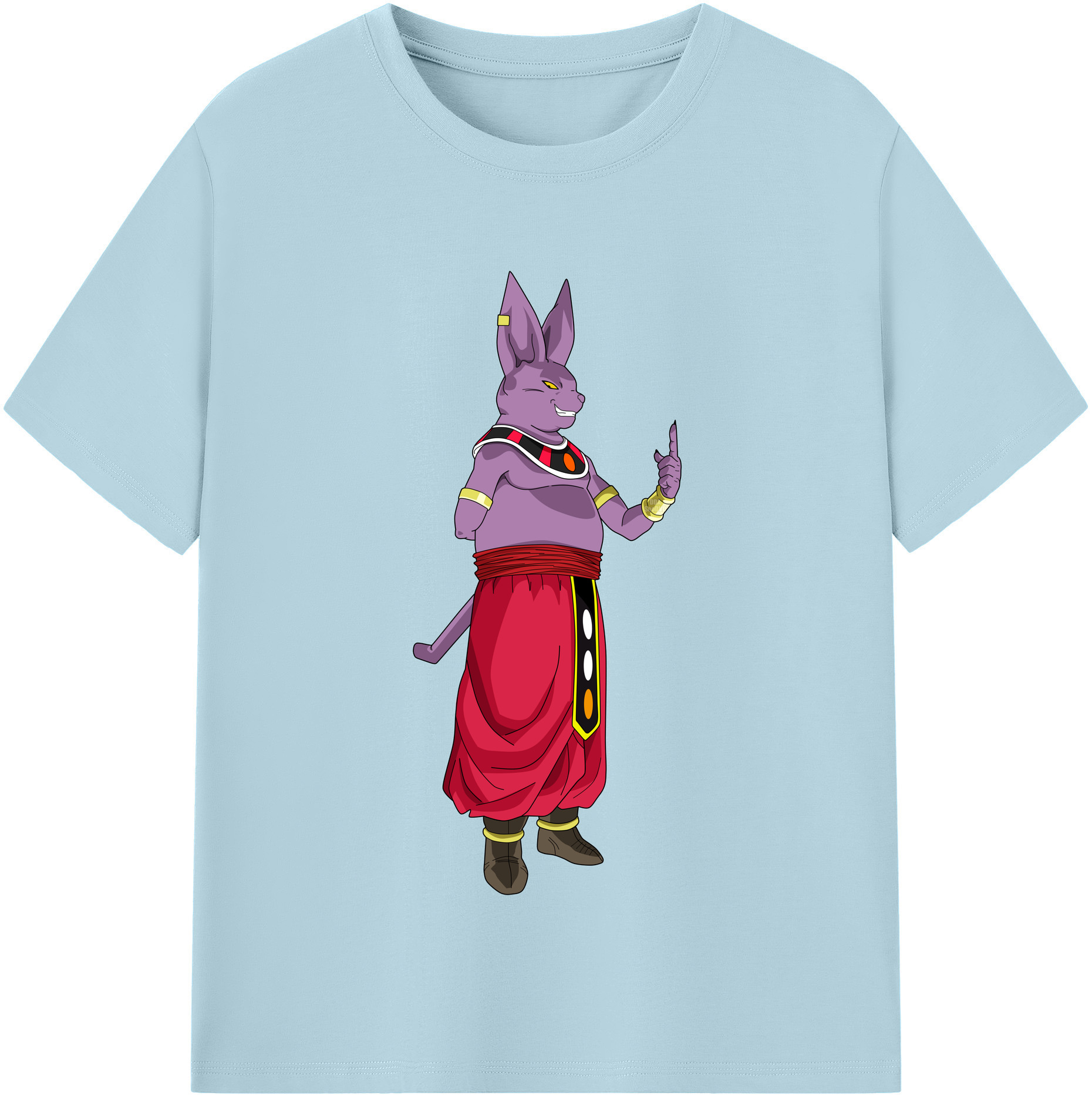 （画像用） ドラゴンボール シャンパ DRAGON BALL Champa 綿100％半袖Tシャツ（フロントプリント）